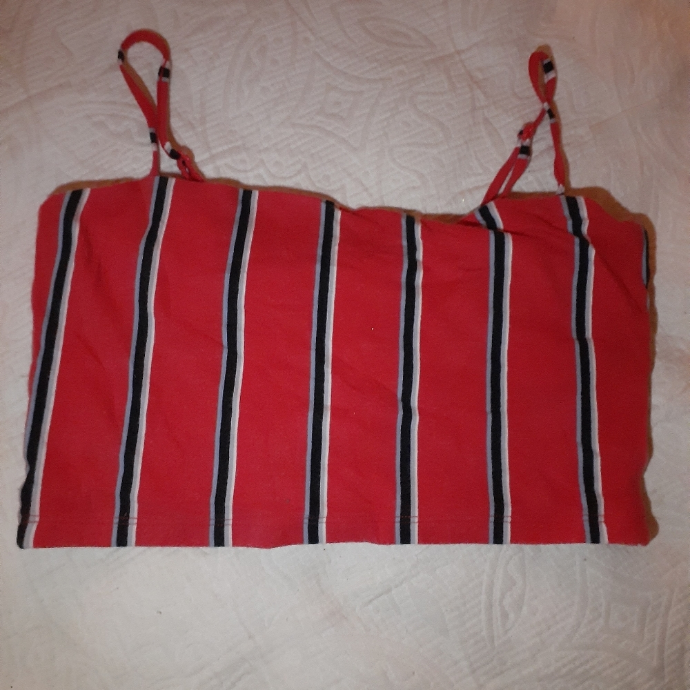 Red crop top
